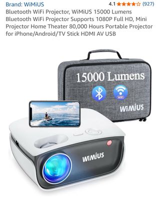 Proyector Wimius S25 con funda