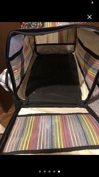 Transportín tela mascota multicolor