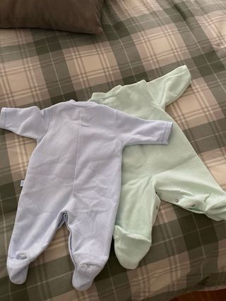 Tutine neonato azzurro e verde