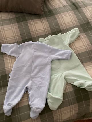 Tutine neonato azzurro e verde