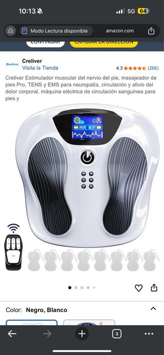 Estimulador Muscular Pies Creliver