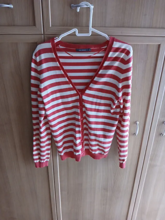 Chaqueta Lancs rayas roja y blanca Talla XS