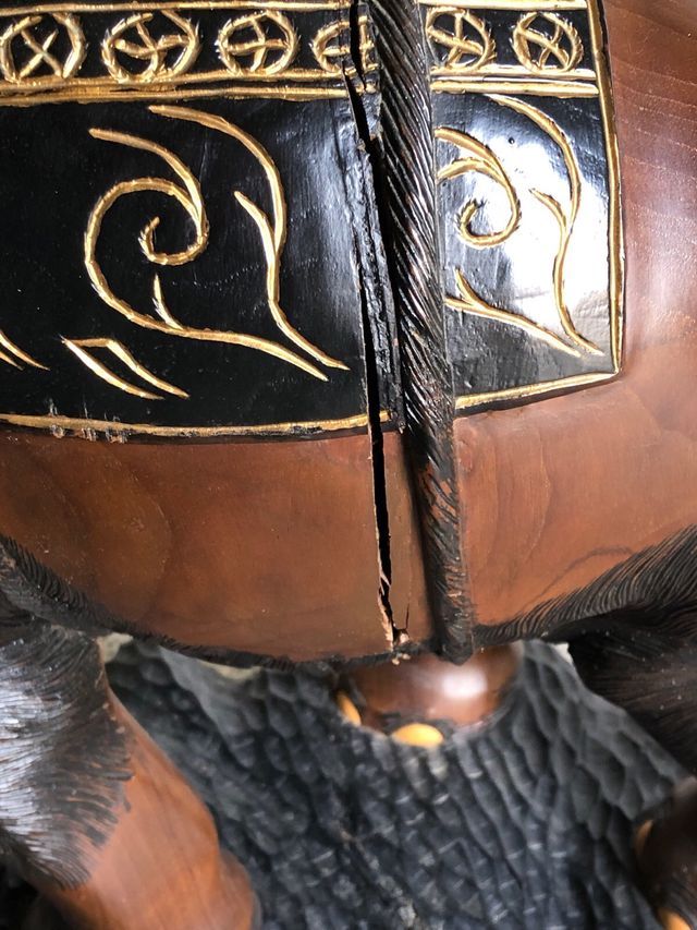 Mesilla (mesa pequeña) elefante madera cristal