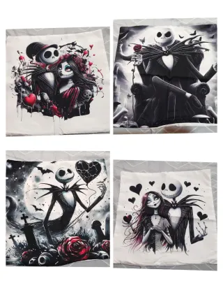 Set 4 federe Nightmare Before Christmas 40x40