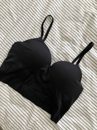 Sujetador negro con relleno