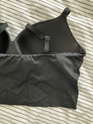 Sujetador negro con relleno