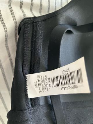 Sujetador negro con relleno