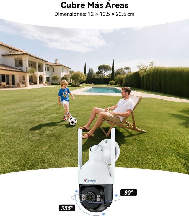 CÁMARA DE VIGILANCIA WIFI 4K ULTRA HD EXTERIOR