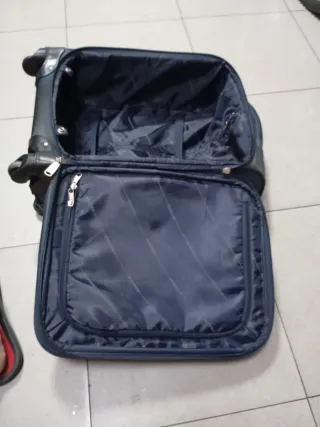 Maleta de viaje azul/gris