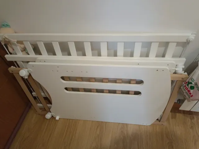 Cuna Micuna blanca con estrellas