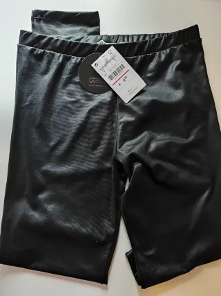 Leggings efecto vinilo negros talla S