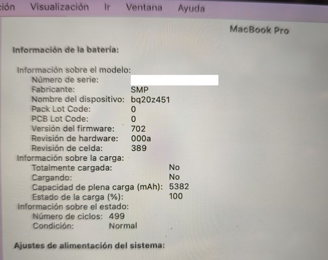 MacBook Pro 13 i5 8GB 256GB 2015