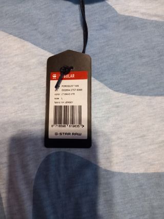 Camiseta G-Star RAW Hombre Talla L Azul