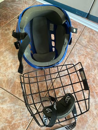 Casco de hockey azul Mission