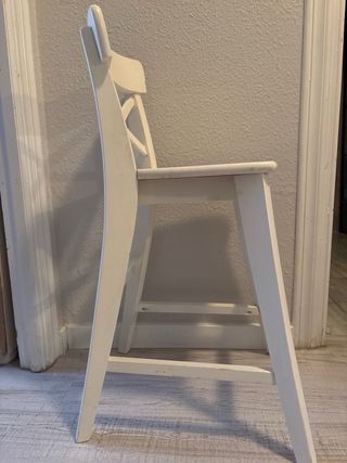 Taburete infantil Ikea blanco