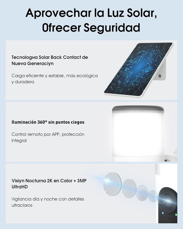 CÁMARA DE VIGILANCIA WIFI 4K ULTRA HD EXTERIOR CON