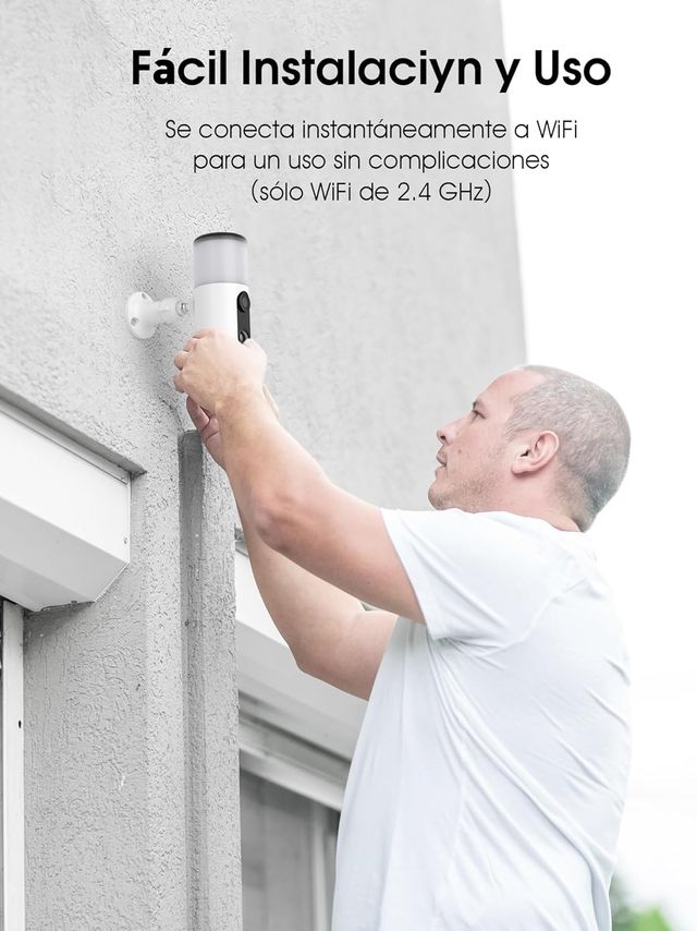 CÁMARA DE VIGILANCIA WIFI 4K ULTRA HD EXTERIOR CON