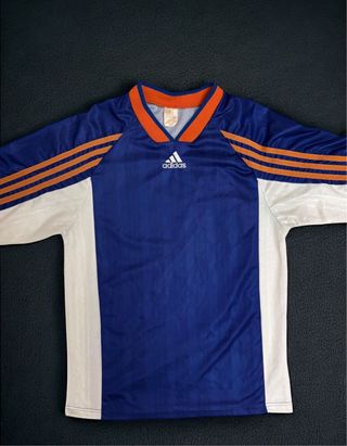 Maglia Adidas Vintage Blu Arancione Taglia M