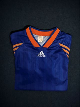 Maglia Adidas Vintage Blu Arancione Taglia M