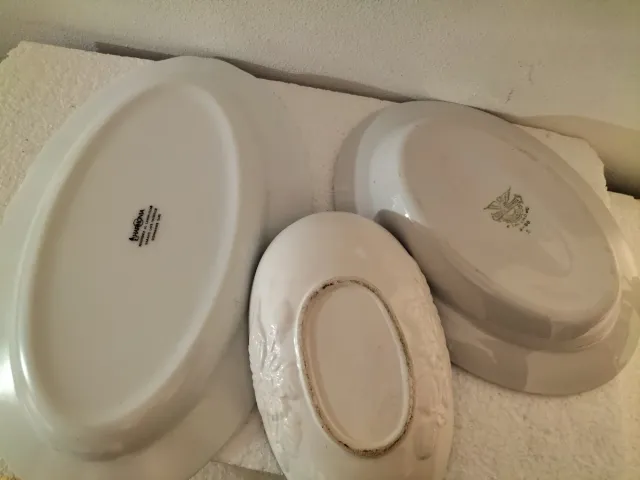 3 Vassoi Vintage Ceramica e Arcopal