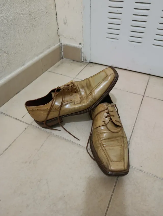 Zapatos de vestir hombre beige