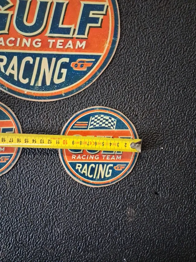 Set 3 Adesivi Vintage Gulf Racing