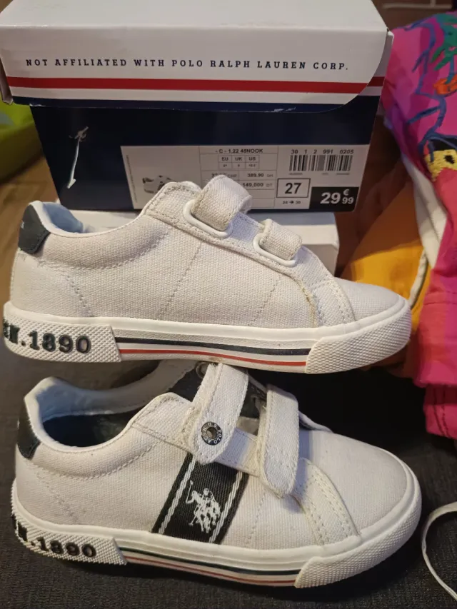 Zapatillas Polo 1890 Velcro Niños Talla 27