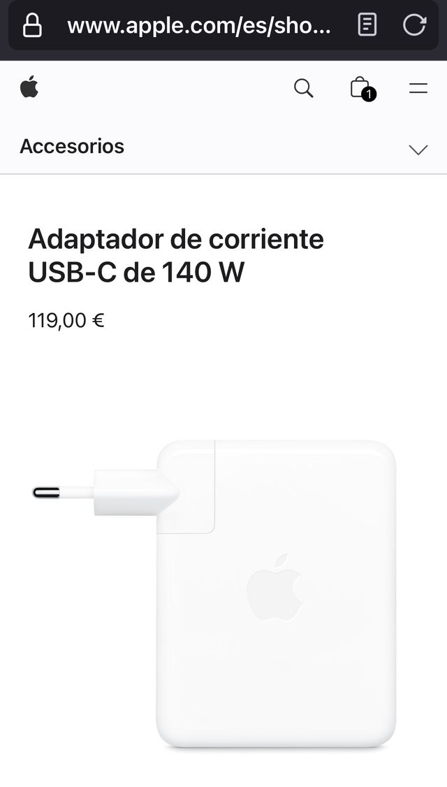 Cargador Apple MacBook 140W