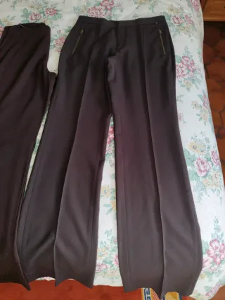 3 Pantalones marrones mujer Talla L 38/40