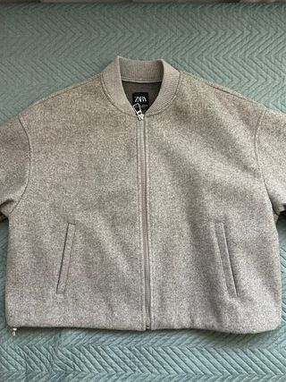 Bomber Zara Gris Talla S