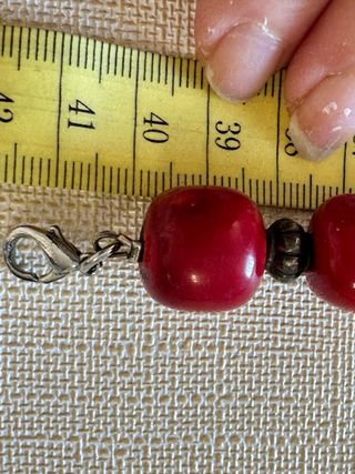 Set Corallo Bambù Vintage Rosso