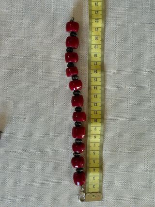 Set Corallo Bambù Vintage Rosso