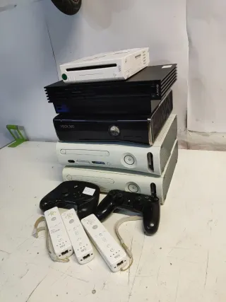 Lote Consolas Wii, PS2, Xbox 360 y Mandos