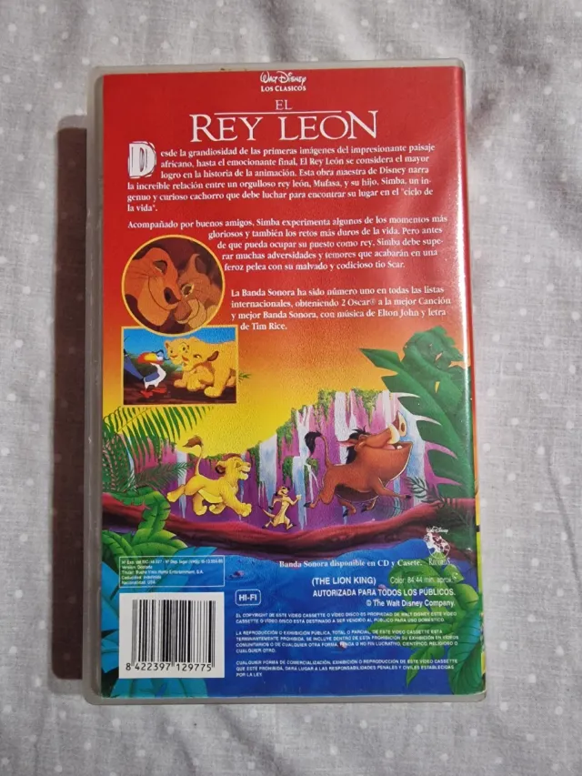 Il Re Leone VHS Disney Classics spagnolo