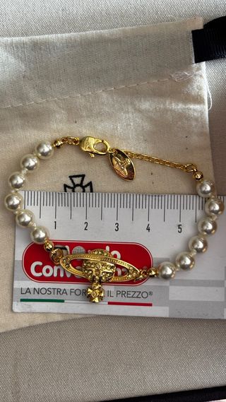Vivienne Westwood pulsera gold-tone con perlas