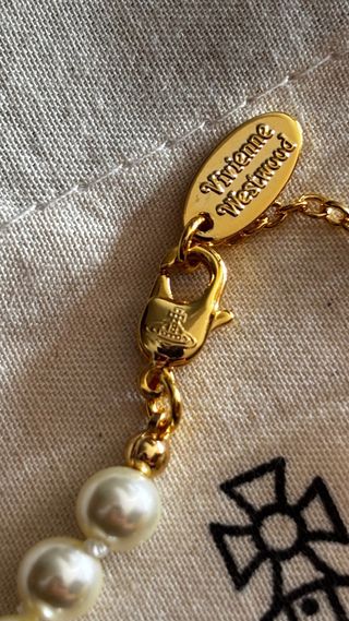 Vivienne Westwood pulsera gold-tone con perlas