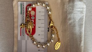 Vivienne Westwood pulsera gold-tone con perlas