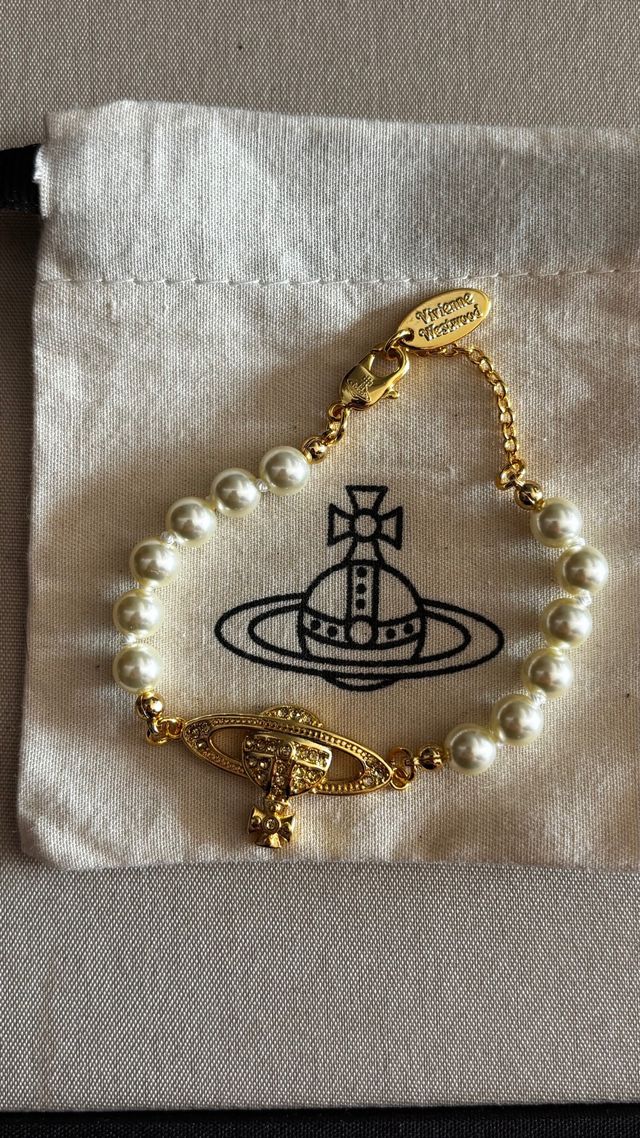 Vivienne Westwood pulsera gold-tone con perlas