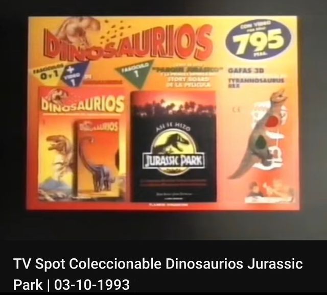 Óculos 3D Dinossauros Colecionável Jurassic Park
