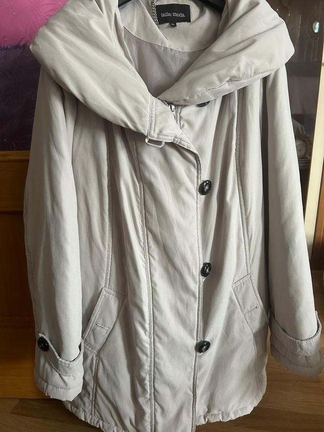 Abrigo Talla Moda Beige XL