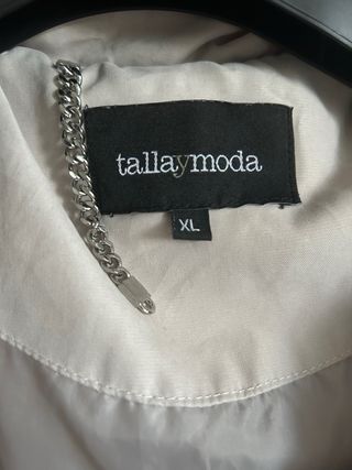 Abrigo Talla Moda Beige XL