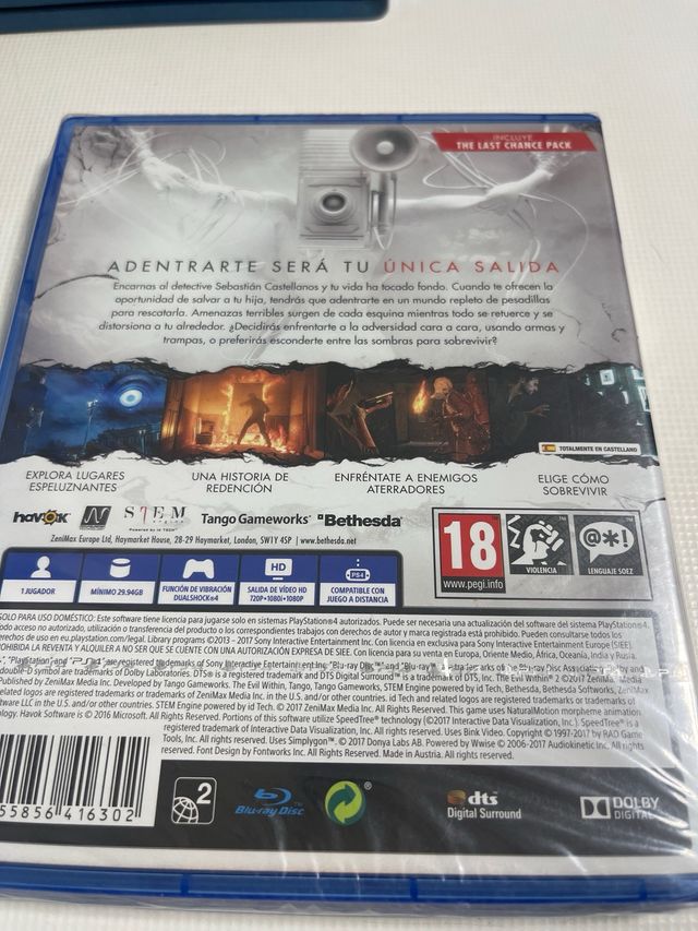 The Evil Within 2 PS4 Juego Terror