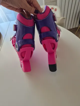 Patines en línea Oxelo niña rosa y morado 28-39