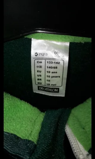 Chaqueta Decathlon 10 años