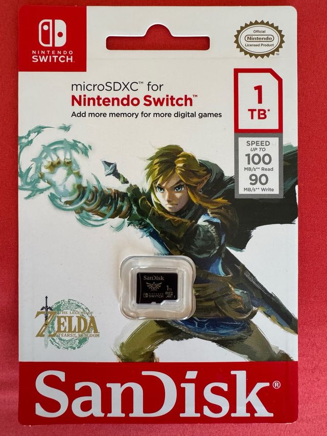 Tarjeta microSDXC SanDisk 1 TB Zelda Nueva