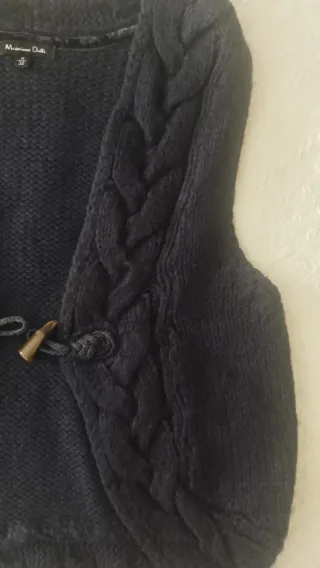 Chaleco punto Massimo Dutti  marino