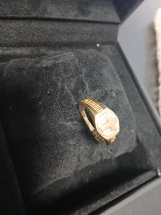 Anillo Oro 18k Cruz Diamantes