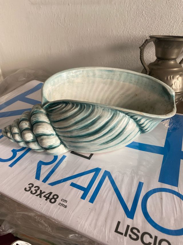 Vaso ceramica forma conchiglia
