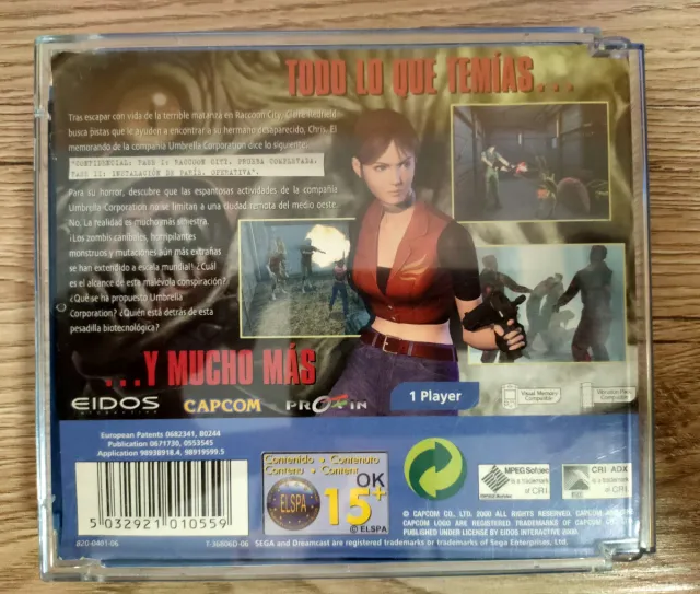 Resident Evil Code Veronica Dreamcast Capcom