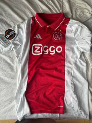 Camiseta Ajax Europa League Adidas Roja/Blanca